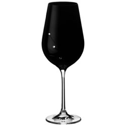 Dartington Crystal Glitz Noir Red Wine Glasses, Set of 2